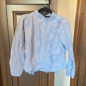 Zara Blue Striped Kids Blouse